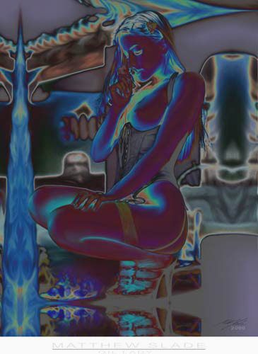 OIL LADY  Limited Edition Erotic Nude Art  Matt Slade